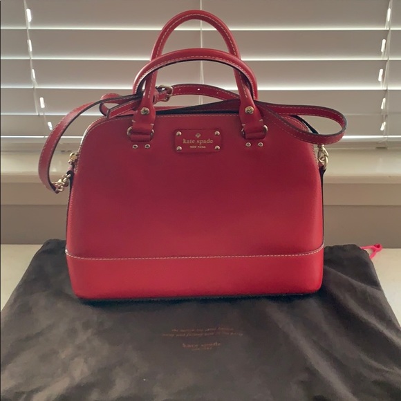 kate spade Handbags - Red Kate Spade Dome Handbag
